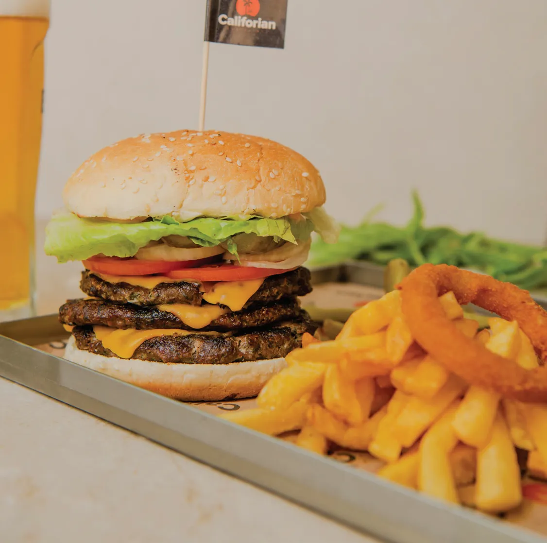 Triple Burger Menü